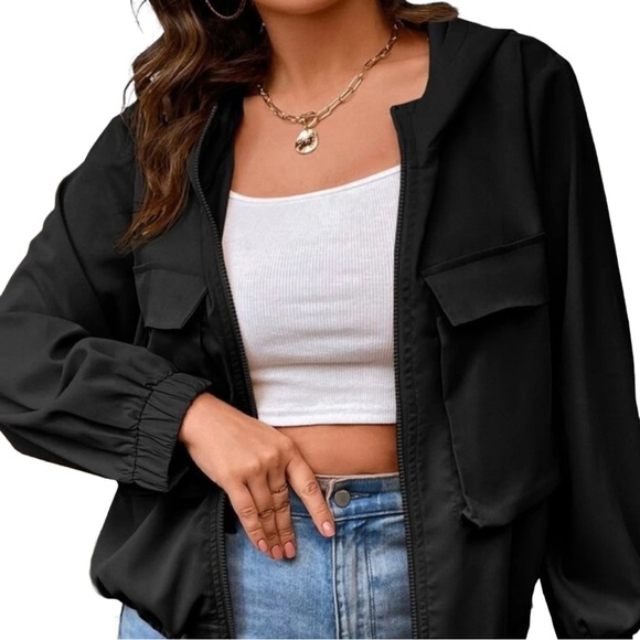 🖤 Black Hooded Jacket 🖤 - Picture 5 of 7